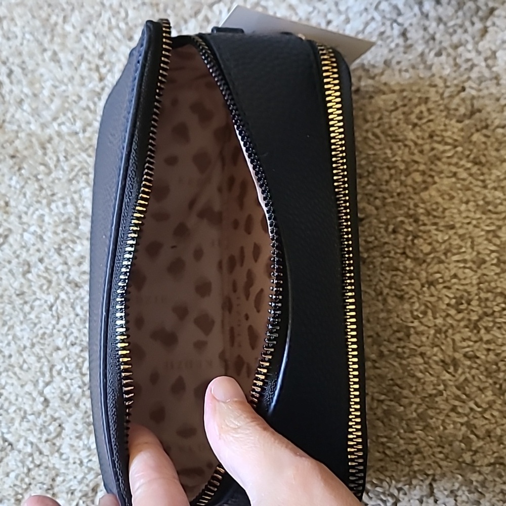 Kedzie Navy Blue Vegan Leather Crossbody - Picture 5 of 10